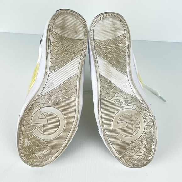 G by Guess OTrend High Top Sneakers 7.5M Leather Soles Round Toe White - Picture 5 of 11